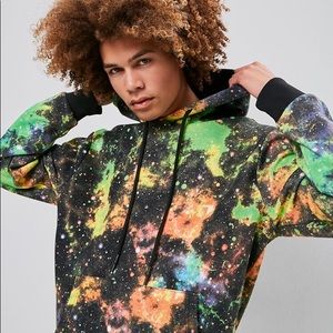 Amazing Galaxy Print Hooded Sweatshirt